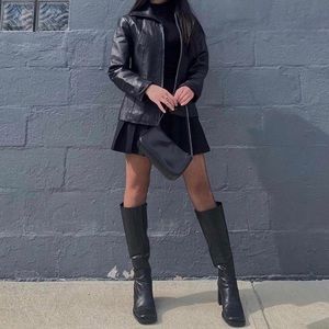 black leather jacket♠️